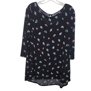 The Limited scoop neck floral print high low top sizevXL